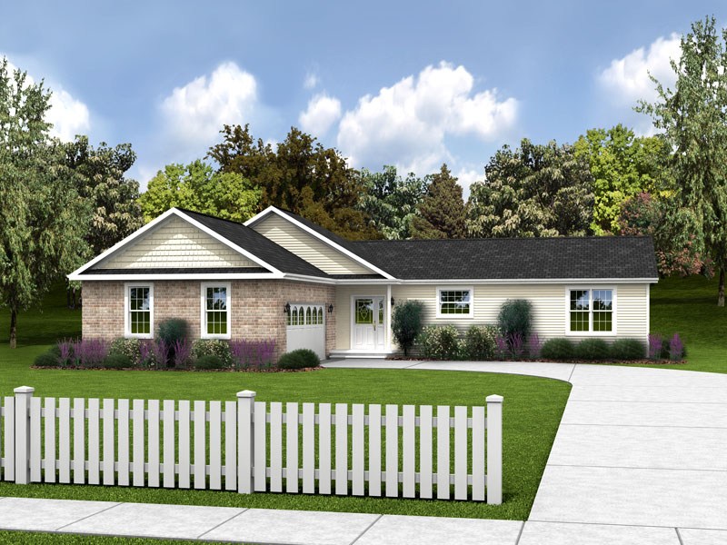 exterior picture of a modular home built by Fairmont Homes